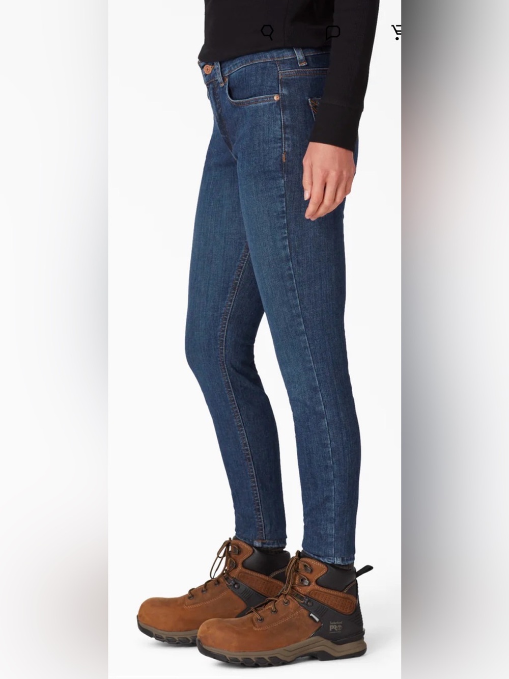 Dickies Women's Perfect Shape Skinny Fit Jeans - Picture 6 of 9
